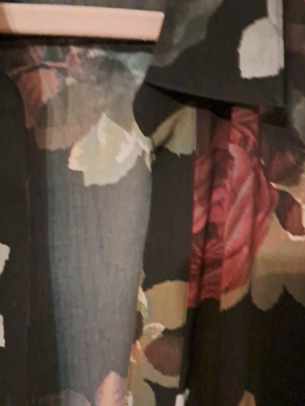 Soft Surroundings Black Floral Maxi Dress with Matching Duster - Picture 3 of 5